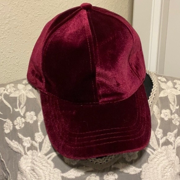 C.C. Red Pony Velvet Baseball Caps - Picture 3 of 5